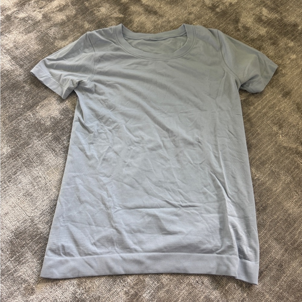 Lululemon Athletica Light Blue Long Sleeve Tee